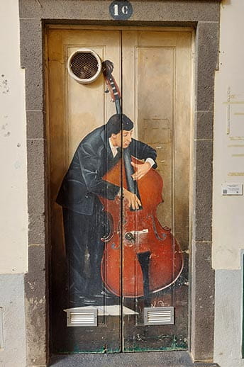 A musical mural in Funchal, Madeira 